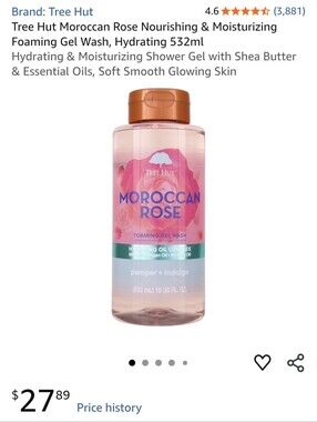 Tree Hut Foaming Gel Wash